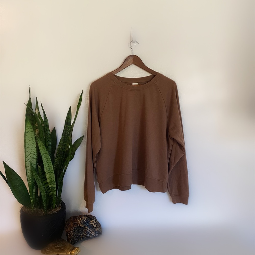 Brown Lightweight Pullover Sweatshirt 🤎